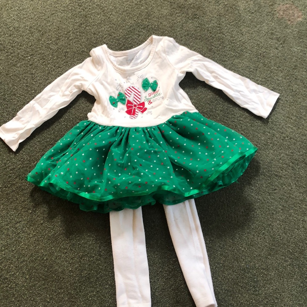 Christmas dress and pants 2T